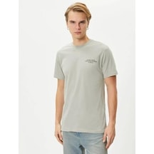 Koton 4sam10056hk 031 Gri Erkek Jersey Pamuk Kısa Kollu T-shirt Gri