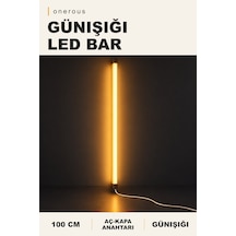 Onerous 100 Cm Günışığı Led Bar, Anahtarlı, Dekoratif Aydınlatma Sarı