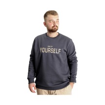 Mode Xl Büyük Beden Erkek Sweat Bisyaka Do İt Yourself 23168 Fume Füme