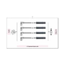 Autoline Adc92700 Buji Kablosu Clio 1.4 1.6 8v Mgn Kng Logan 1.6 16v K7j E7j - Adc226