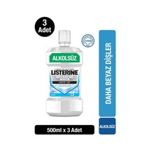Listerine Advance White Hafif Tat Alkolsüz Ağız Bakım Suyu 500 Ml X 3