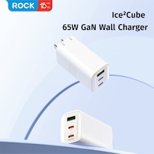 Icecube Gan 65w Pd 3.0 & Qc 4.0 Hızlı Seyahat Şarj Beyaz