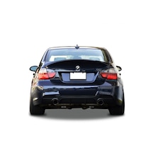 Bmw 3 Serisi E90 2006 - 2012 M Performance Arka Tampon Eki - Difüzör Plastik Boyasız