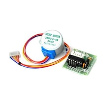 Redüktörlü Step Motor ve Uln2003A Step Motor Sürücü Kartı