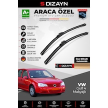 S-dizayn Vw Golf 4 Makyajlı Ön Cam Silecek Seti 2002-2004 Premium Araca Özel 53-48 Cm A+ Kalite