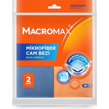 Macromax Mikrofiber Cam Bezi 2'li 2 Adet Renkli