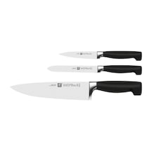 Zwilling Four Star 351681000 3 Parça Bıçak Seti Siyah