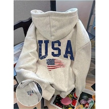 Startmore Emery Rose Plus Size Women Letter Printed Casual Drop Shoulder Hoodie Sweatshirt Pullover Fal Çok Renkli