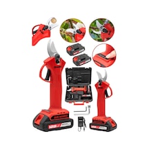 Dragro DRG-128mks Kırmızı Akülü Bağ Makasi Dal Budama Makası Çantalı