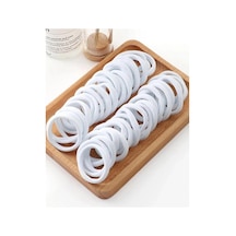 50 Adet Lastik Esnek Beyaz Toka Seti Beyaz - 860662998 Beyaz - 860662998 Beyaz