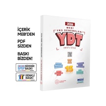 2026 Mebi Yks-ydt 15li Deneme Kitabı Video Çözümlü Renkli Baskı Ücreti