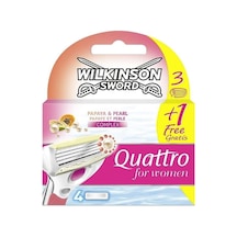 Wilkinson Sword Quattro Kadın 3+1 Yedek Kartuş