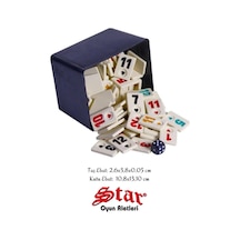 Star Oyun Aletleri Melamin Okey Taşı 1. Kalite Kutulu