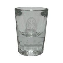 Desenli Kristal Cam Likör Bardağı Defolu