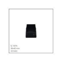 Plastik İç Tapa, Profil Tapası, Dikdörtgen, Siyah, 30x40 Mm 10 Adet Siyah Plastik İç Tapa, Profil Tapası, Dikdörtgen, Siyah, 30x40 Mm 10 Adet Siyah