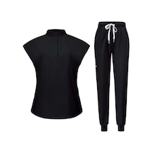 Suntek Kadın Üniforma Fırçalama Seti Yıkanabilir Xl-siyah