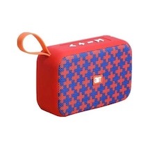 Novahub Bluetooth Hoparlör Taşınabilir Ses Kutusu Kablosuz Radyo Fm Hoparlör Stil B Kırmızı Mavi Tg659