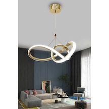 Kardelen Modern Sarkıt Led Avize - Kumandalı / Gold Gold