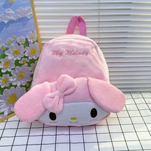 Kuromi Cinnamoroll Ve My Melody Peluş Sırt Çantası Sevimli, Pembe