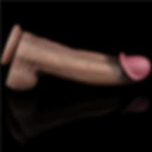 Odins Shop Yeni Nesil Çift Katmanlı 33 CM Realistik Dev Melez Dildo Penis