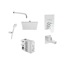 Artema Flow Square Ankastre Duş Seti Krom A49305 + A43208 + A41949 + A45652 + A45707STA + A45736 - A43131 Krom