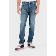 Calvin Klein Pamuklu Normal Bel Düz Paça Jeans Lv04rg776gvxz Erkek Kot Pantolon Lv04rg776g Vxz Mavi