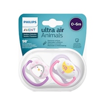 Philips Avent Ultra Air Animals Emzik 2'li 0 - 6 Ay Mor - Pembe