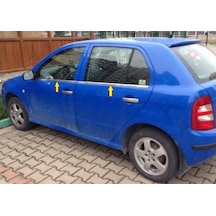 Ebal Otomotiv Skoda Fabia MK1 Krom Cam Çıtası 4 prç. 1999-2008 P. Çelik (HB)