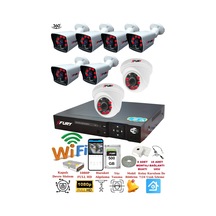 Fury 2 İç 6 Dış Kameralı 5mp Lens 2mp Görüntü Gece Görüşlü Full Hd Güvenlik Kamerası 14125525 500 Gb