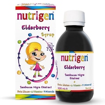 Nutrigen Elderberry Kara Mürver Beta Glukon 200 Ml Şurup