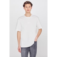 Lee %100 Pamuk Nefes Alan Kumaş Loose Fit Erkek T-shirt L2520302102 Beyaz