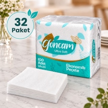 Ekonomik Kare Peçete 100 Yaprak X 32 Paket