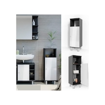 Tek Kapaklı 3 Raflı Banyo Dolabı Havlu Sabunluk Kiler Erzak Çamaşır Diğer