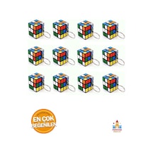 Zeka Küpü Anahtarlık - 12 Adet Mini Rubik Sabır Küpü