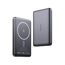 Mc-4651 10000mah 20w Metal Ultra İnce Manyetik Kablosuz Powerbank - Siyah