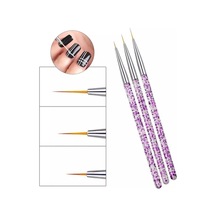 3 'lü Nail Art Fırça Seti