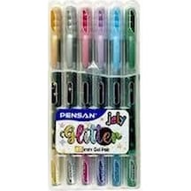 Jel Kalem Pensan Jely Glıtter Simli 1.0mm.6 Renk Set 2800/6