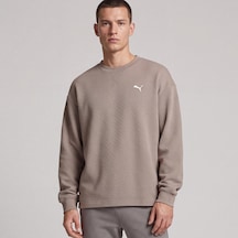 Puma Ess Elevated Relaxed Materia Gri Sweatshirts 694308 81