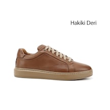 Gönderi(R) Gönderi R Erkek Kum Bağcıklı Kauçuk Taban Hakiki Deri Sneaker Ddma83531641 Kum