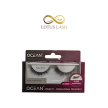 Ocean Asu 818 5d Mink Doğal Görünümlü Şerit Takma Kirpik Tekrar Kullanılabilir Vegan