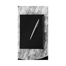 Siyah Kapaklı A5 Spiralli Defter, 100 Yaprak Kareli Ve Kullanışlı 124-Pembe