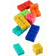 Sonsuz - 333 - Küp 3d Baskılı Fidget İnfinty - Nazblsmm - Aparatı Ebruli Anahtarlık