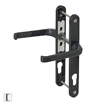Pimapen Pvc Alüminyum Çift Taraflı Metal Kapı Kolu Oda Antrasit