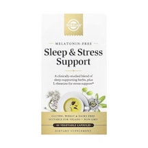 Solgar Sleep Stress Support Valerian Root Theanine 60 Vegetable Caps