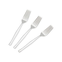 Nehir Zarif Sade 6lı Poşetli Yemek Çatal Gümüş