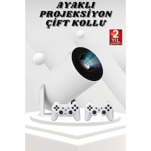 Ayaklı Oyun Projeksiyonu Çift Kollu Taşınabilir Sinema Projektörü 91943399