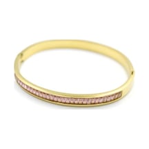 Baget Taşlı Bilezik - Pembe Pembe