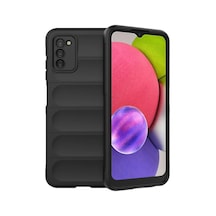 Galaxy A03s Kılıf Optimum Silikon - Siyah