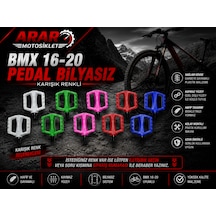 Bmx16-20 Bisiklet Pedal Bilyasız Karışık Renkli-3044