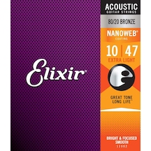 Elixir 010-047 Bronz Akustik Gitar Teli 11002